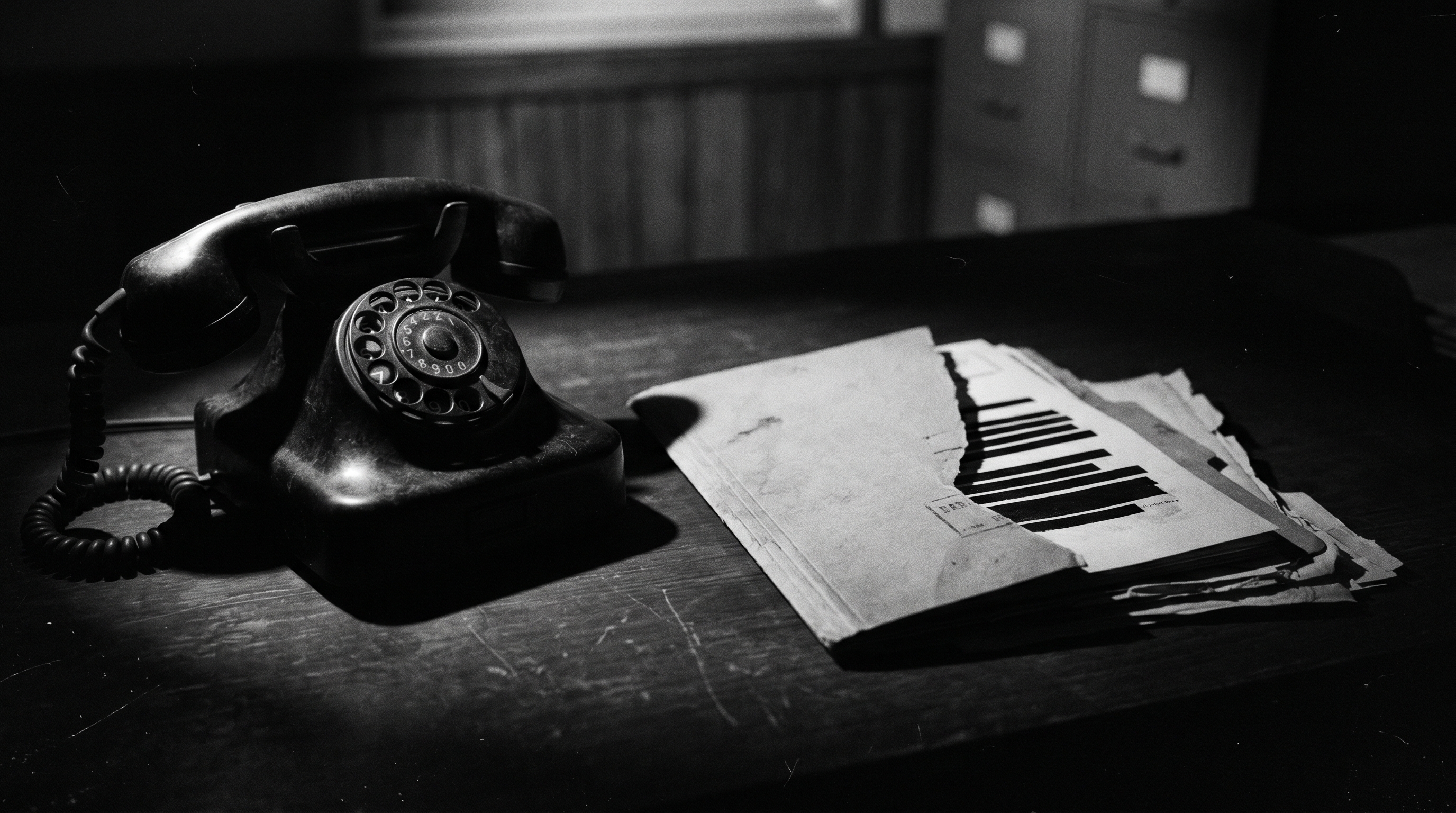 Investigative case file and telephone
